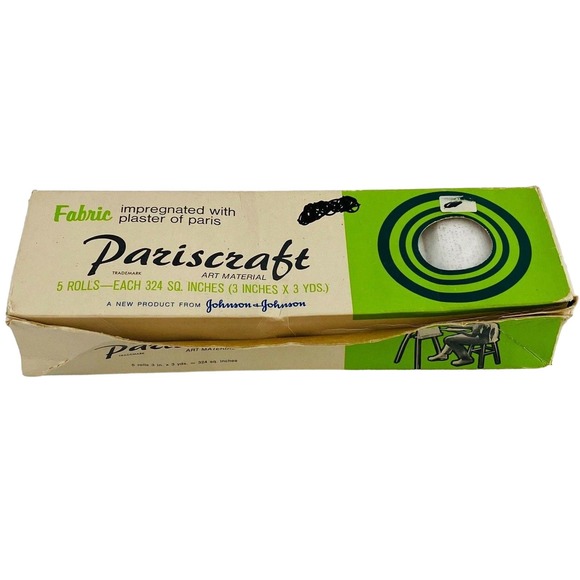Pariscraft Art Material 5 Rolls Plaster of‎ Paris Fabric 3" x 3 yards Each - Picture 1 of 7